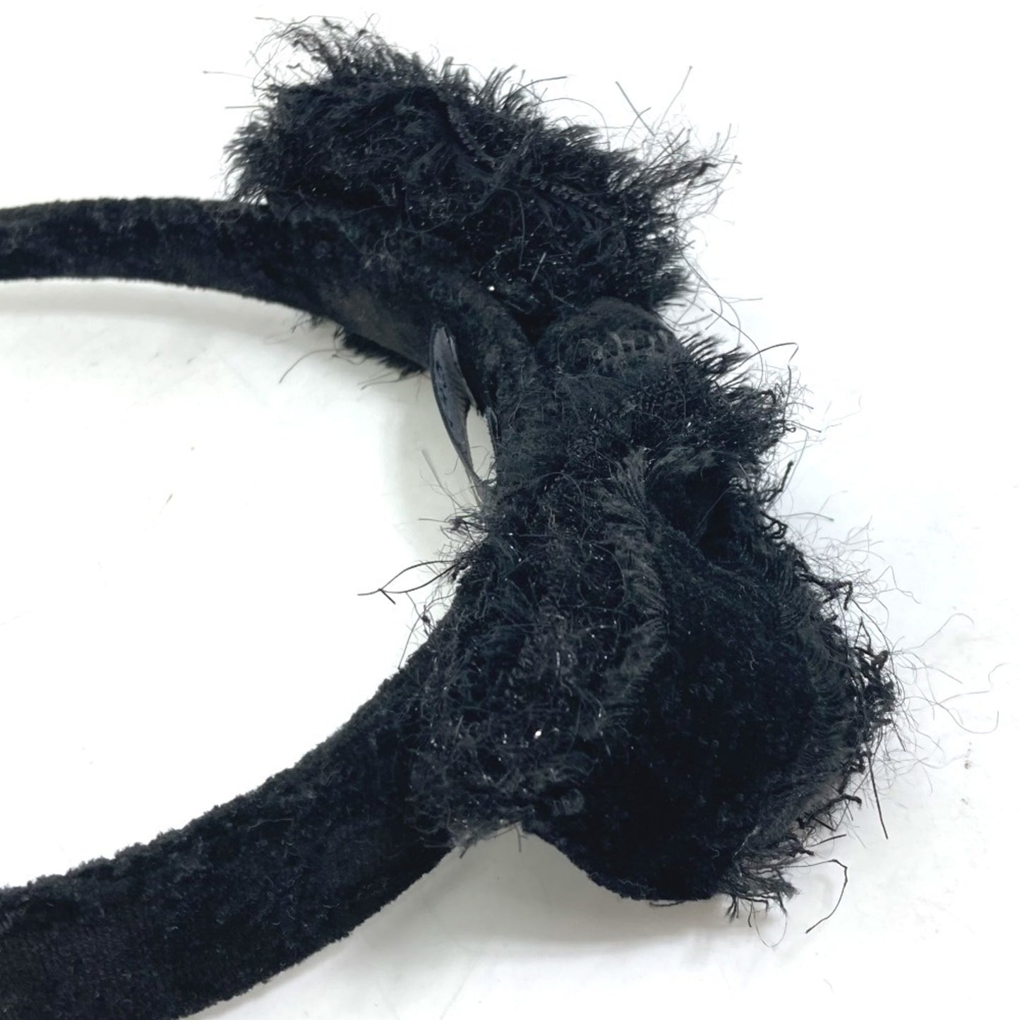 Chanel 14K Ribbon Cc Coco Mark Hairband Headband Tweed
