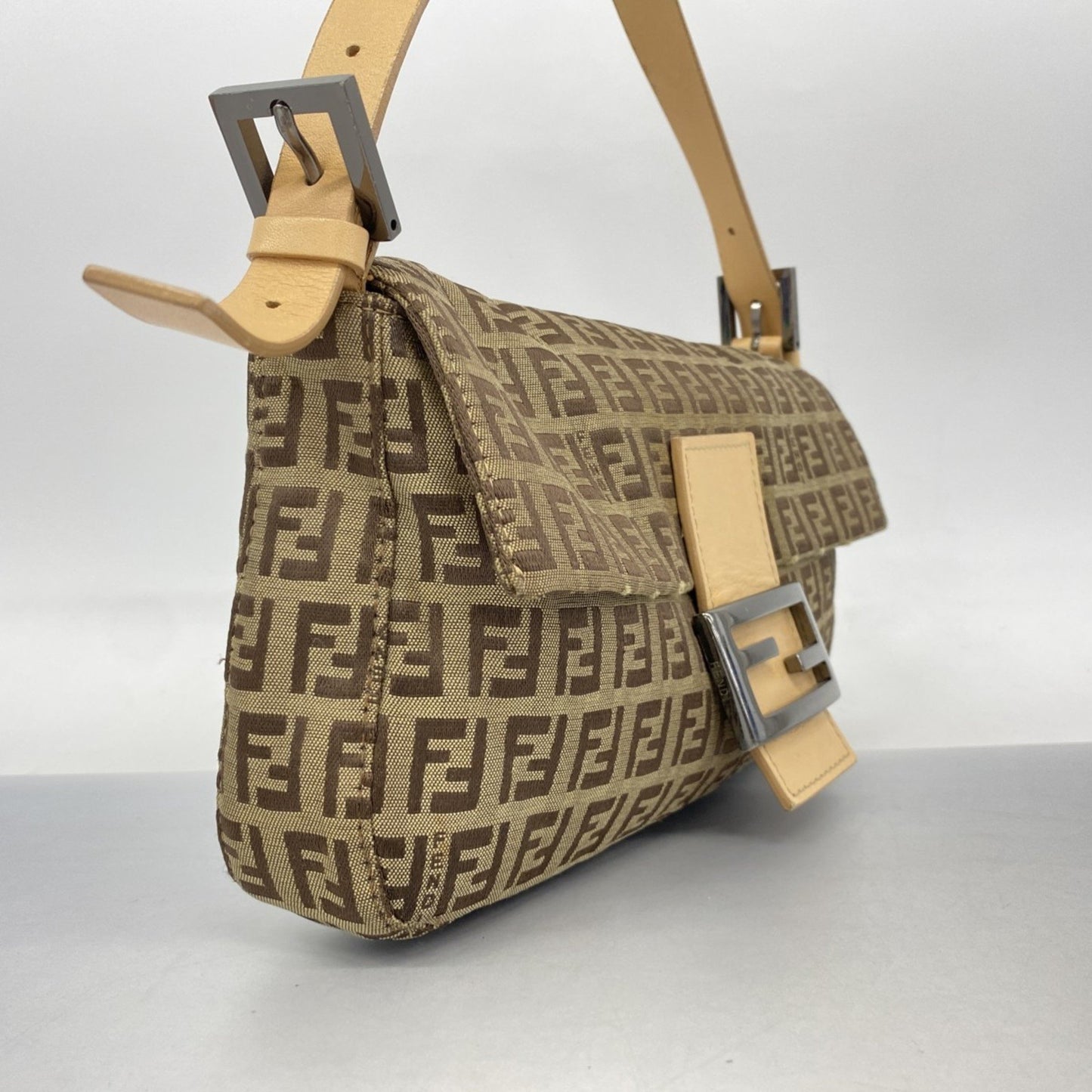 Fendi Zucchino Mamma Bucket Handbag In Nylon Canvas