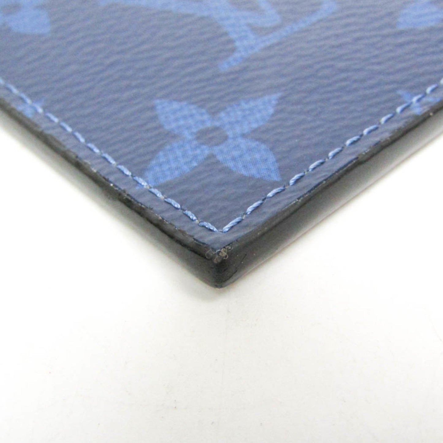 Louis Vuitton Taigarama Coin Card Holder M30270 Monogram Taigarama Card Case Cobalt
