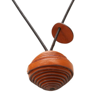 Hermes Jojoba Jojoba Necklace In Orange