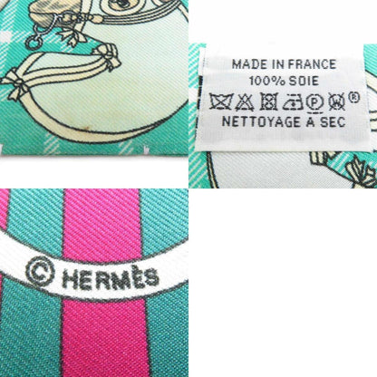 Hermes Hermes Scarf/Muffler Twilly Silk Green Multicolor