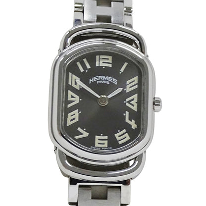 Herms Rally Quartz Qz Stainless Steel Watch