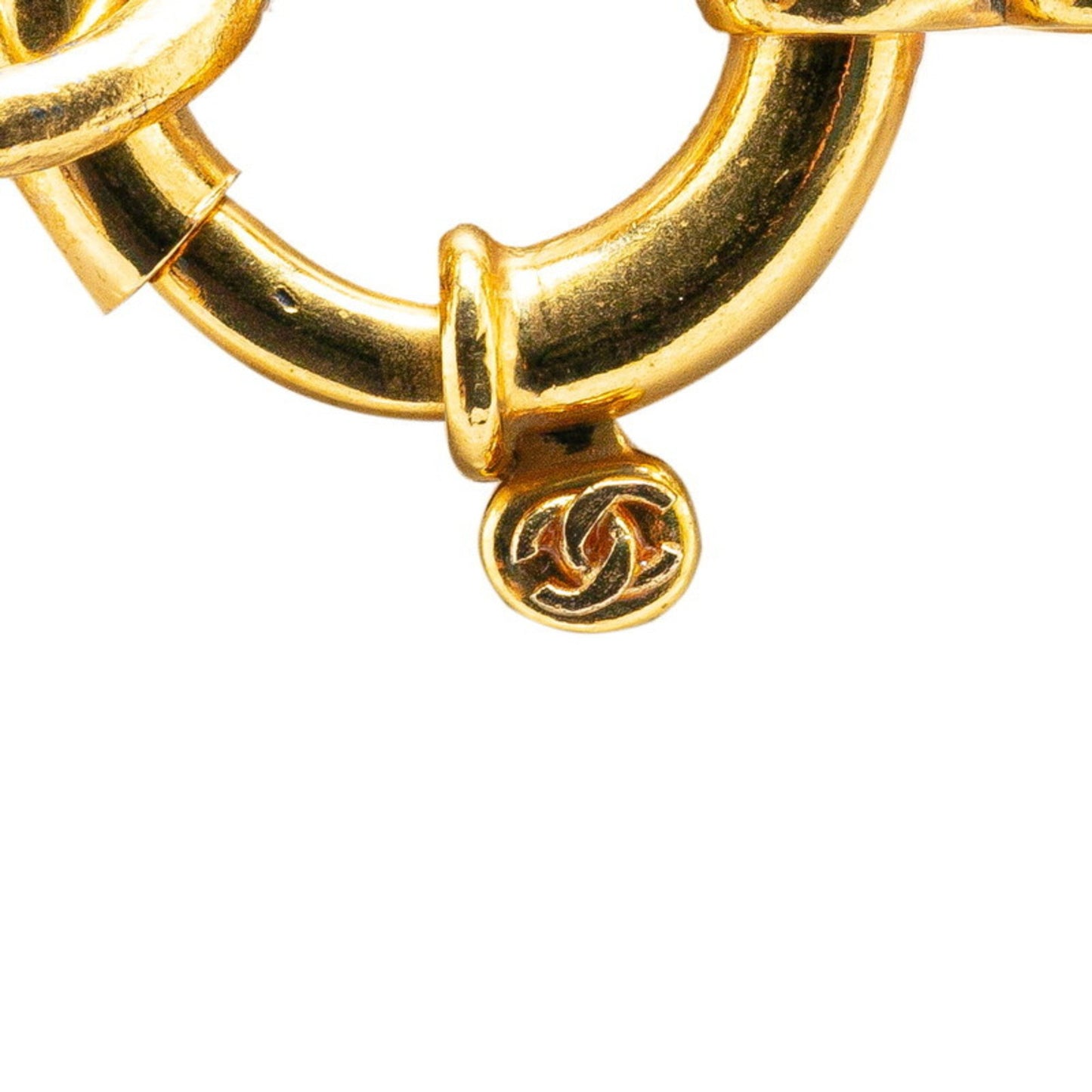 Chanel Coco Mark Chain Necklace Gold Plated