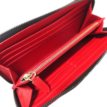 Christian Louboutin Panettone Long Wallet In Black Calf Leather