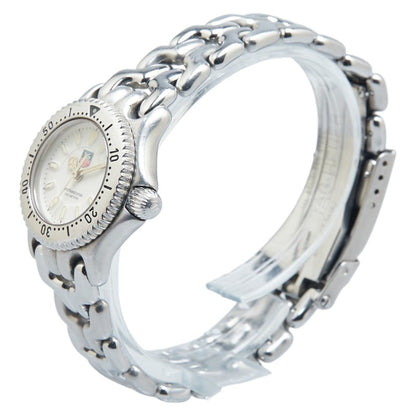 Tag Heuer Professional Watch Wg1412-0 Quartz White Dial Stainless Steel