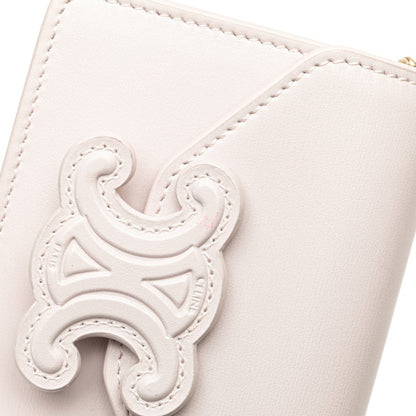 Celine Triomphe Chain Shoulder Bag In Pink Leather