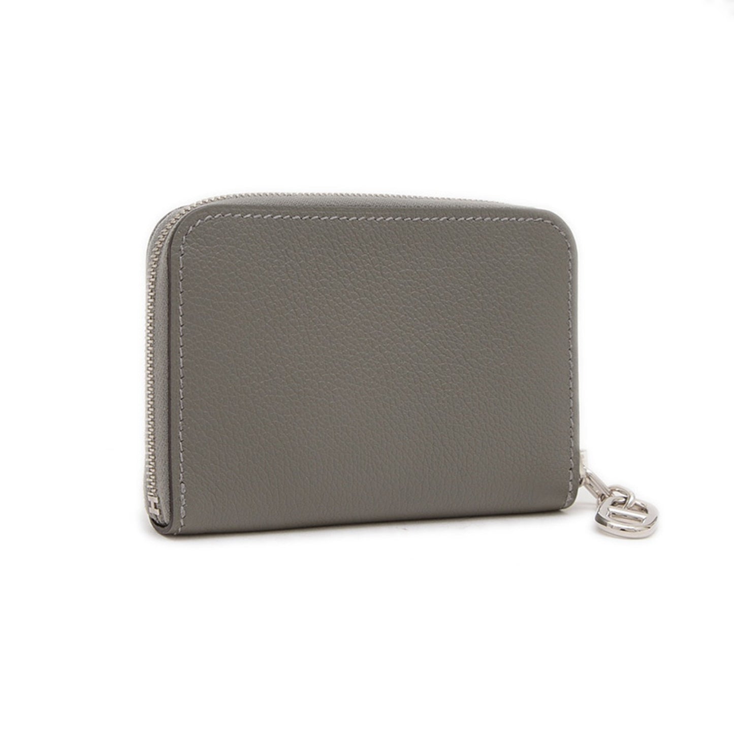 Hermes Herms Zip Ango Chaine D'Ancre Wallet/Coin Case Evercolor Grimeyer K Stamp Bp