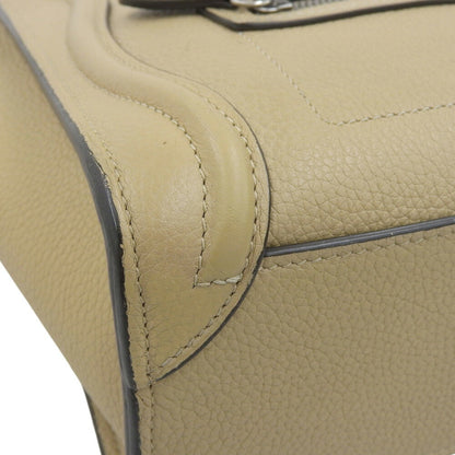 Celine Luggage Nano Shopper 189243Dru Leather Dune Bag