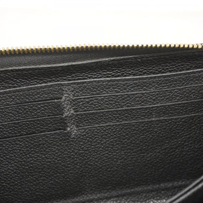Louis Vuitton Monogram Empreinte Stitch Zippy Wallet M64805 Beige Noir
