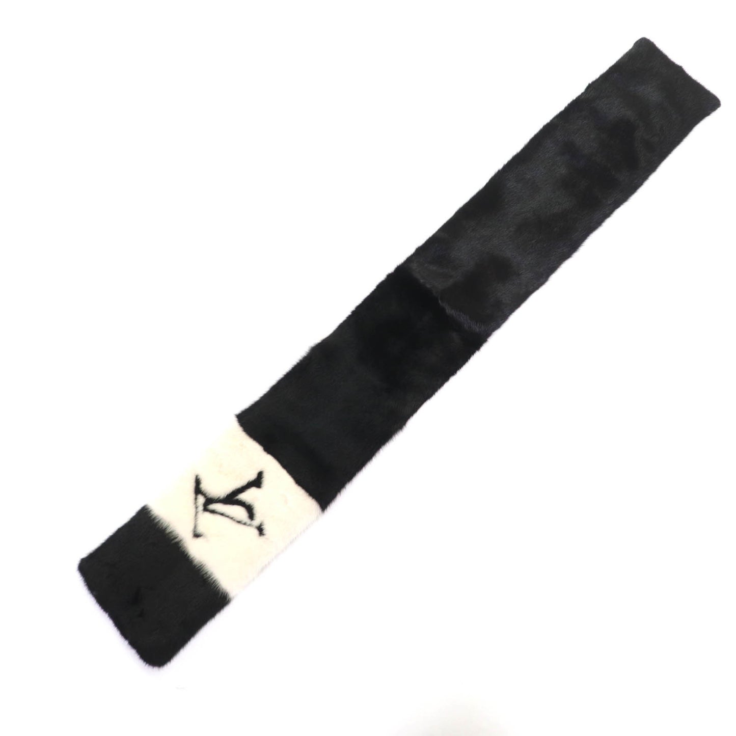 Louis Vuitton M77866 Echarpe Gaugram Mink Scarf With Lv Logo