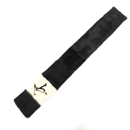 Louis Vuitton M77866 Echarpe Gaugram Mink Scarf With Lv Logo
