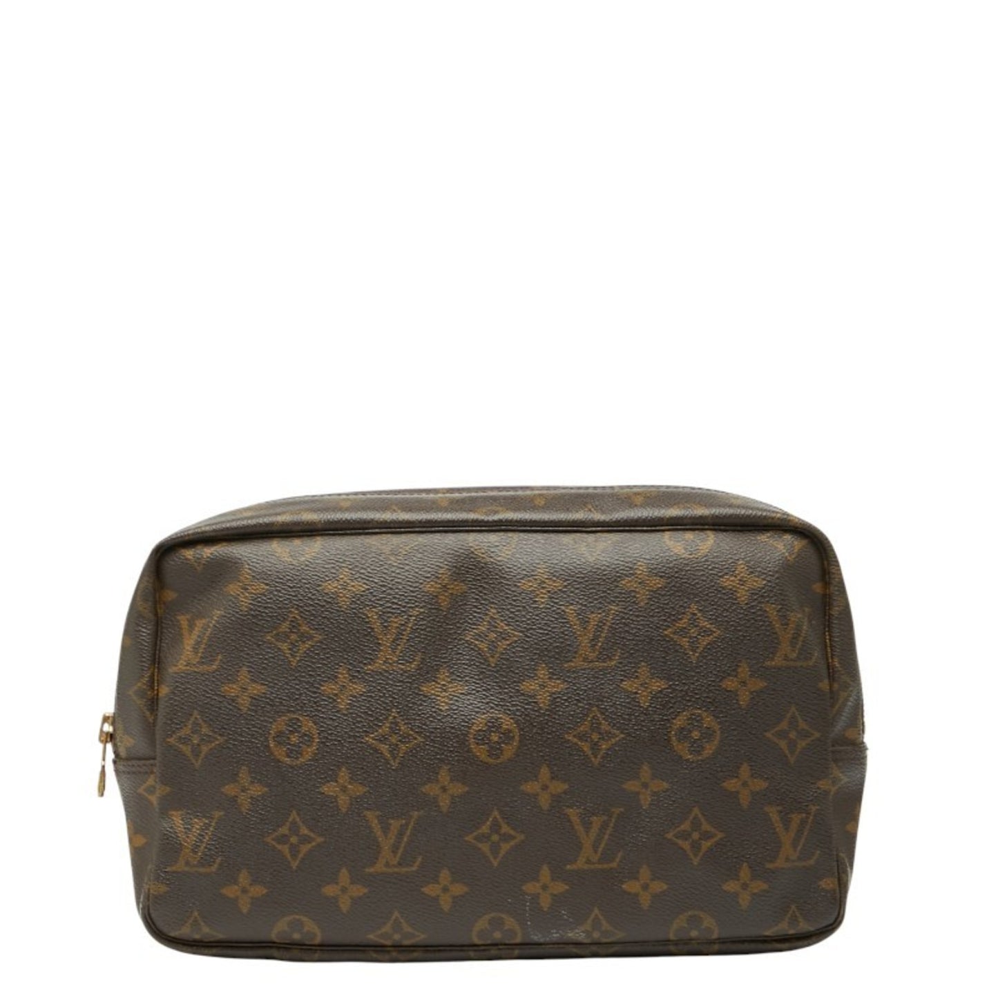 Louis Vuitton Monogram True Toilet 28 Second Bag/Clutch Bag M47522 Brown Leather