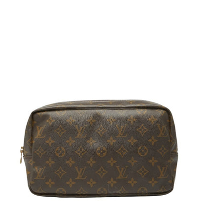 Louis Vuitton Monogram True Toilet 28 Second Bag/Clutch Bag M47522 Brown Leather