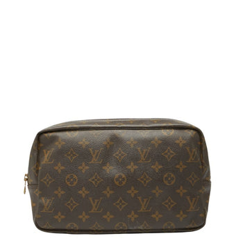 Louis Vuitton Monogram True Toilet 28 Second Bag/Clutch Bag M47522 Brown Leather