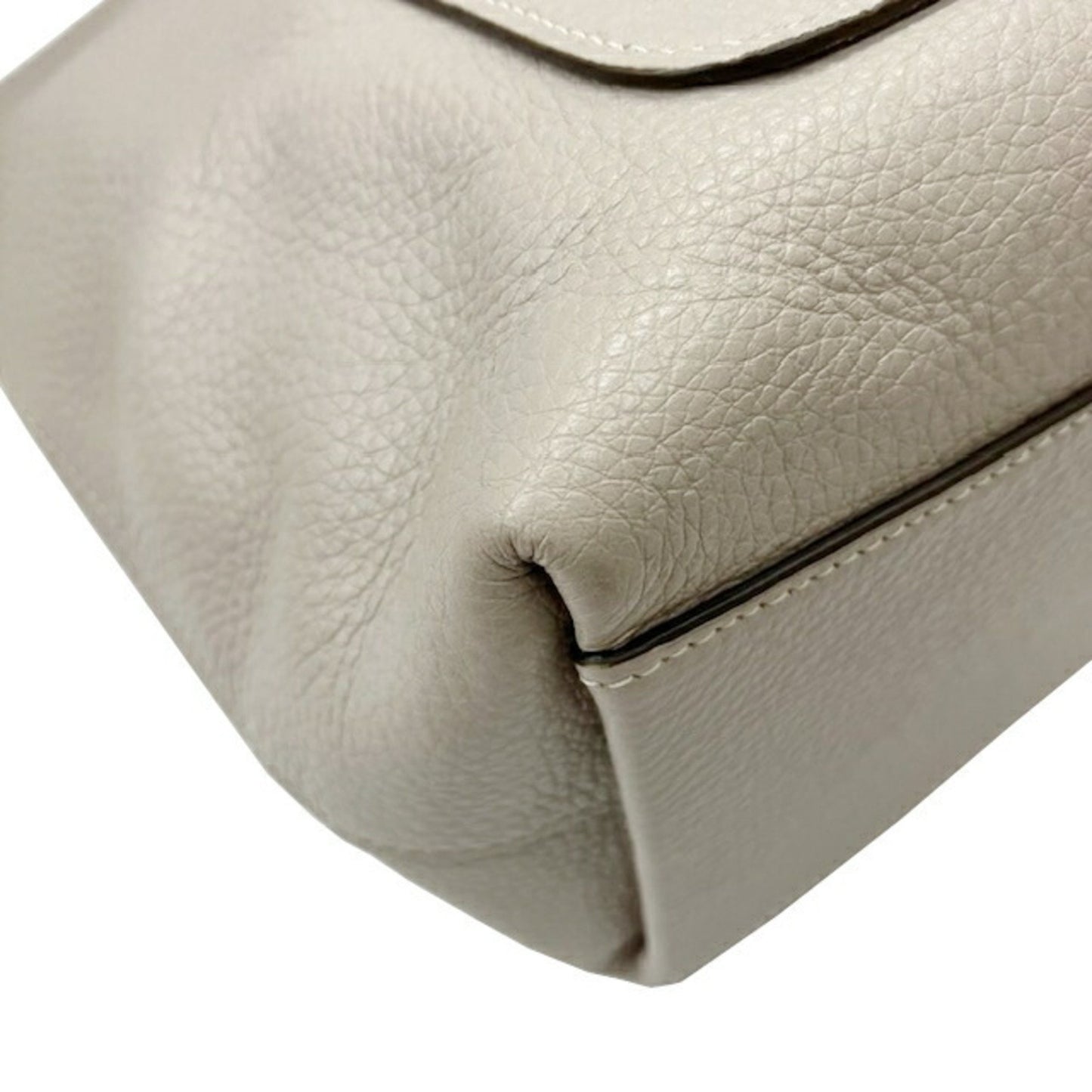 Coach Mini Emma Satchel Bag F31466 Grey Leather Handbag Shoulder