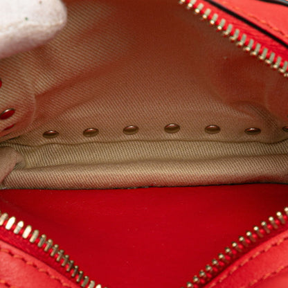 Valentino Rockstud Backpack Red Leather