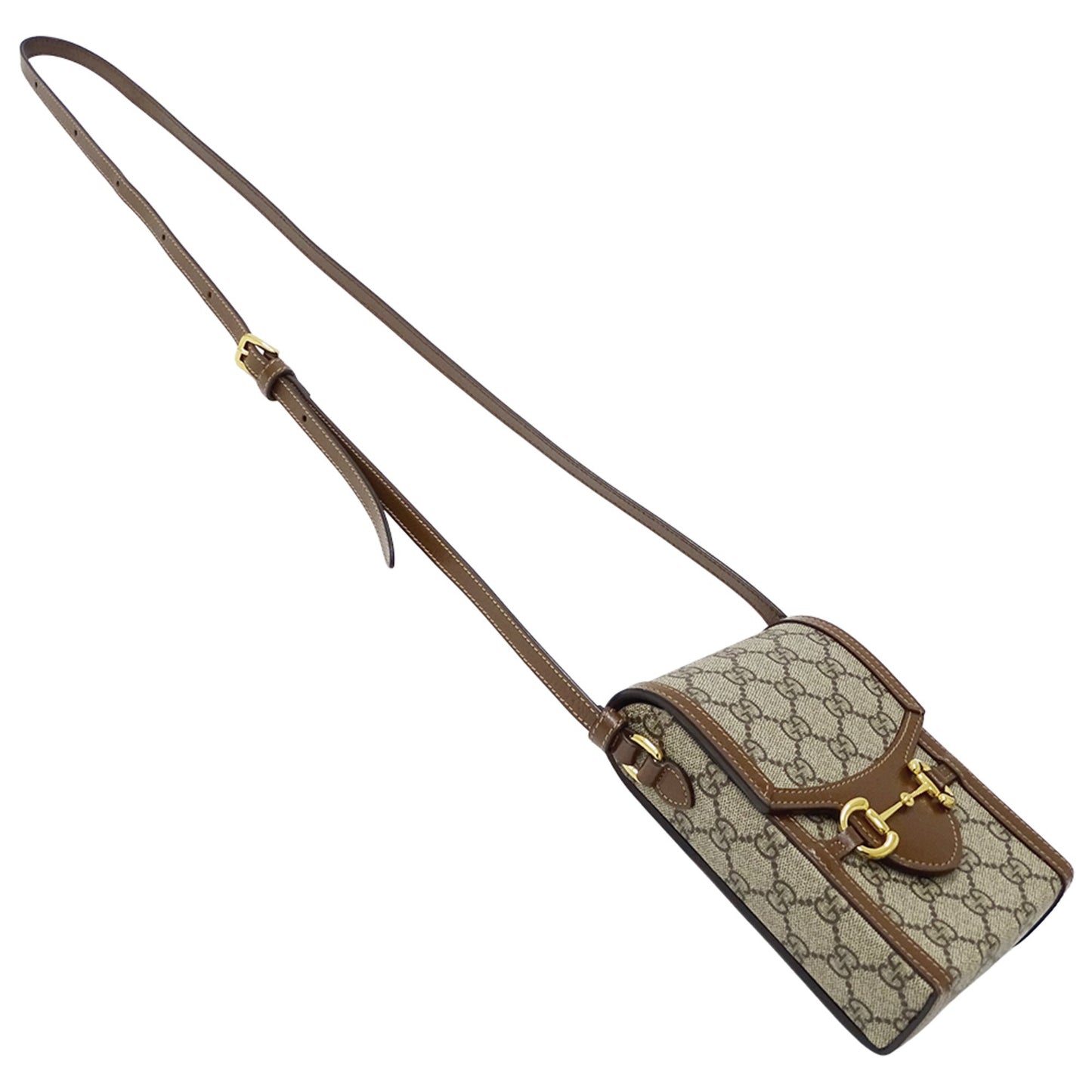 Gucci Gg Supreme Horsebit 1955 Mini Bag (625615) - Women'S Shoulder Pouch