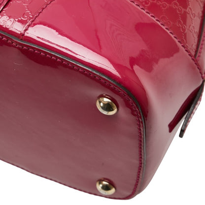 Gucci Micro Gg Handbag/Shoulder Bag 2Way 309617 Pink Patent Leather