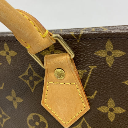 Louis Vuitton Monogram Sac Plat Tote Bag M51140 Brown