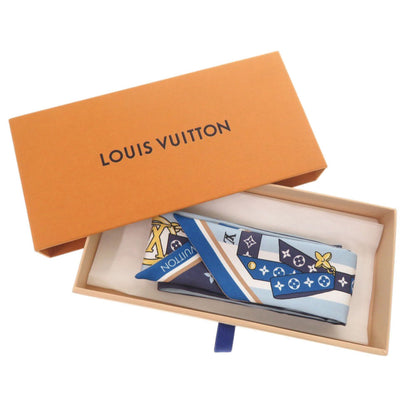 Louis Vuitton Bandeau Bb Bow M96174 Silk Blue Scarf Muffler 0022 Louis Vuitton