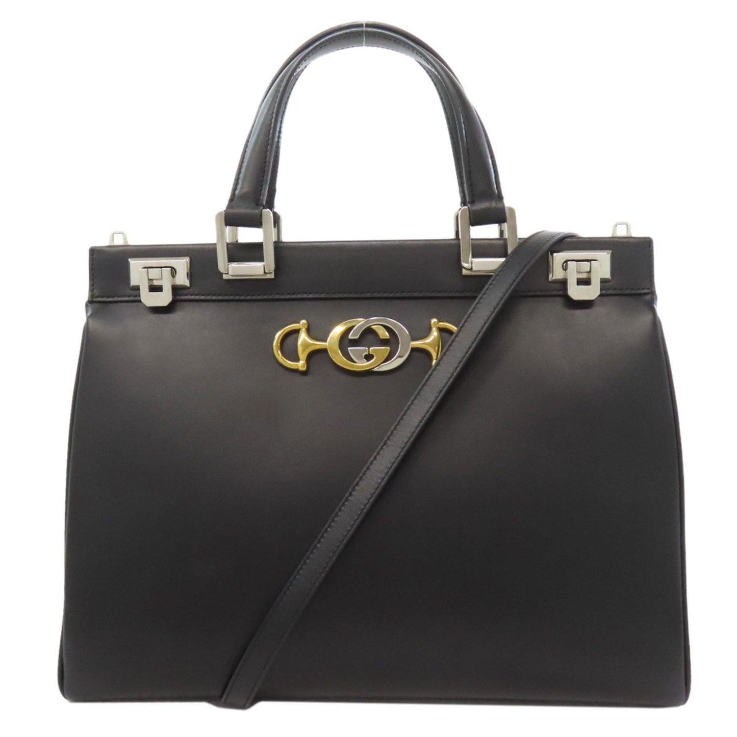 Gucci 564714 Zumi 2-Way Handbag In Calfskin