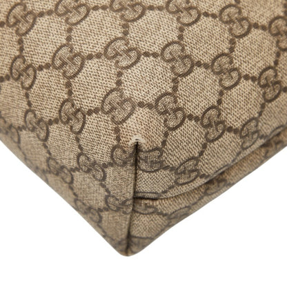 Gucci Gg Supreme Handbag Tote Bag 211138 Beige Ivory Leather