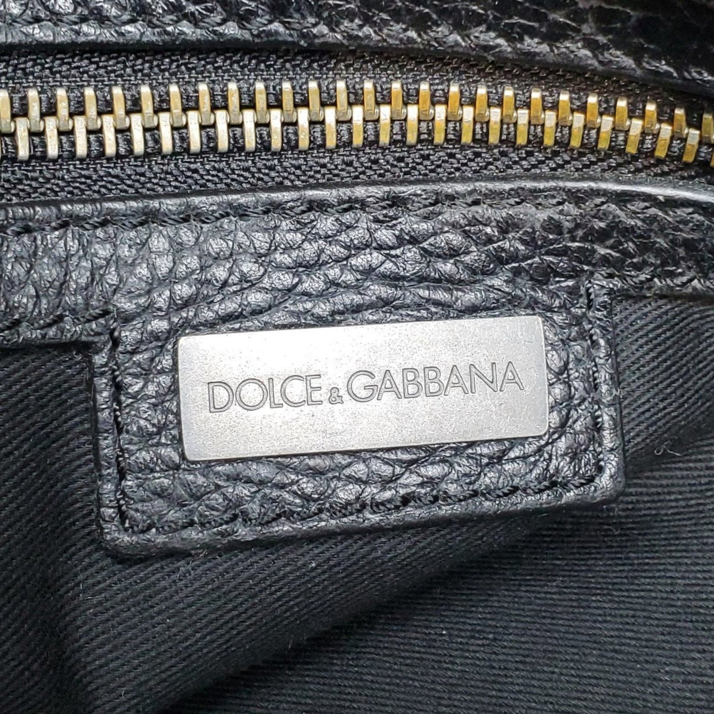 Dolce & Gabbana Men'S Black Leather Shoulder Bag
