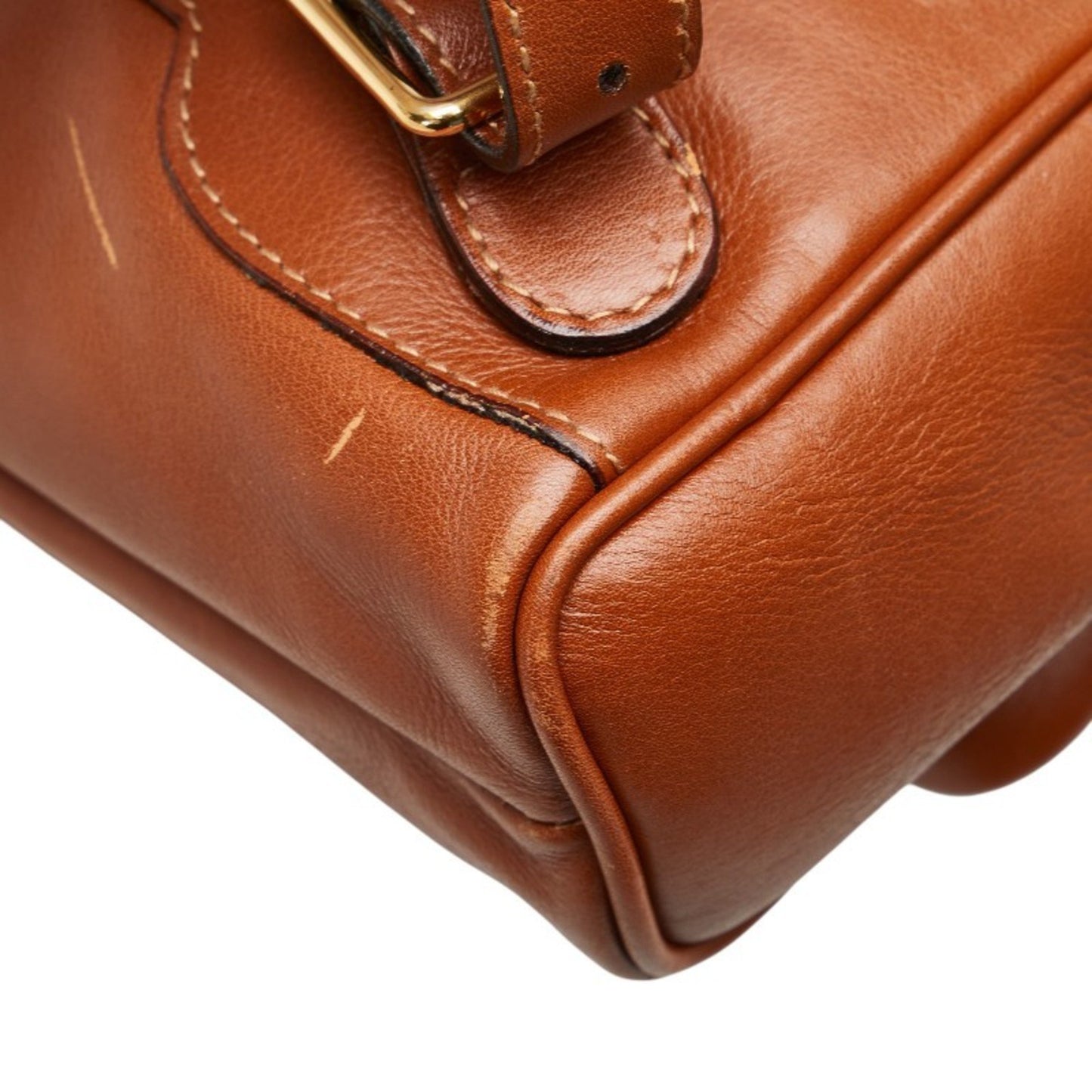 Gucci Bamboo Backpack 003 1998 0030 Brown Leather