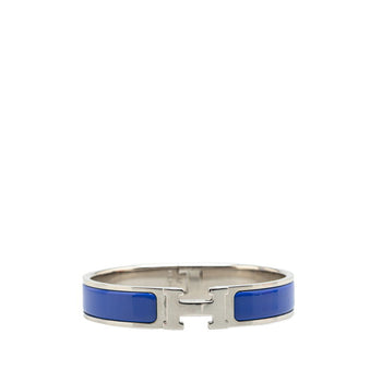 Hermes Click H Pm Bracelet In Silver