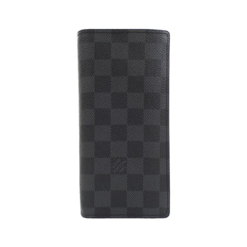 Louis Vuitton Damier Graphite Portefeuille Brazza N62665 Wallet