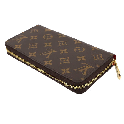 Louis Vuitton Monogram Zippy Wallet Round Long Coquelicot M41896 Rfid