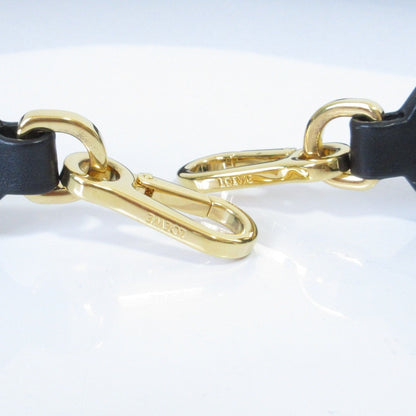 Loewe Anagram Logo Leather Shoulder Strap In Black