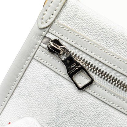 Louis Vuitton Monogram Flat Messenger Shoulder Bag M44640 Gray