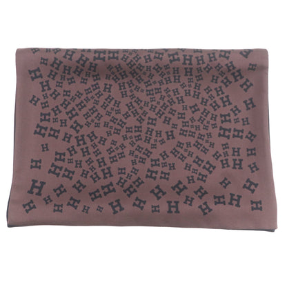 Hermes 100% Silk Reversible Scarf With Logo Print