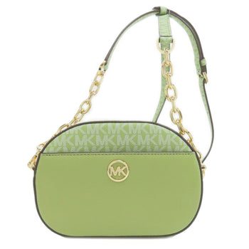 Michael Kors Mk Signature Chain Shoulder Bag Leather