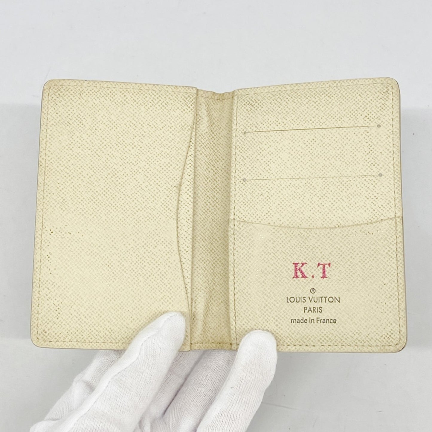 Louis Vuitton Damier Azur Envelope Carte De Visite Card Case N61746 White
