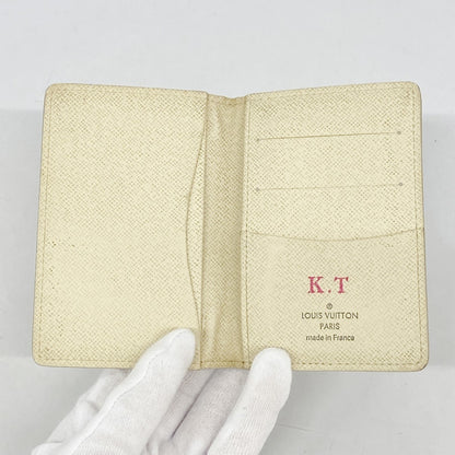 Louis Vuitton Damier Azur Envelope Carte De Visite Card Case N61746 White