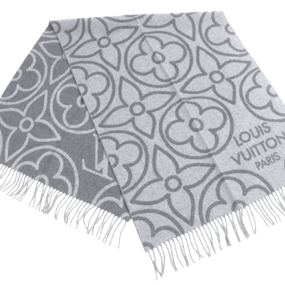 Louis Vuitton 2022 Louis Vuitton Echarpe Earmuffs R96950 Cashmere And Wool With Fringe