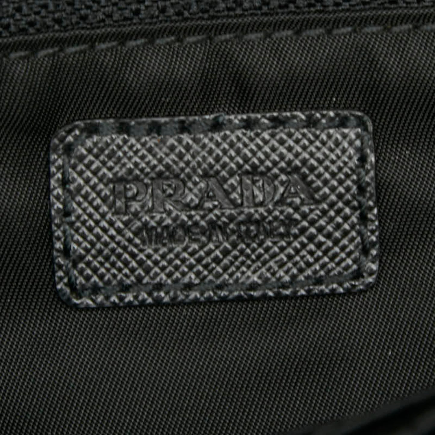 Prada Triangle Logo Plate Long Wallet Bag 1N1351 Black Nylon