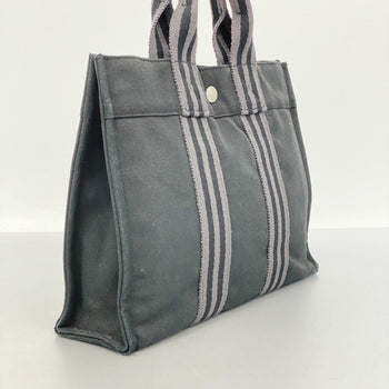 Hermes Handbag Foulet Pm Canvas Black