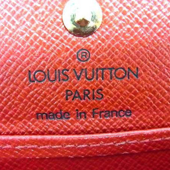Louis Vuitton Louis Vuitton Wallet/Coin Case Epi Porte Monnaie Boite M63697 Castilian Red Leather