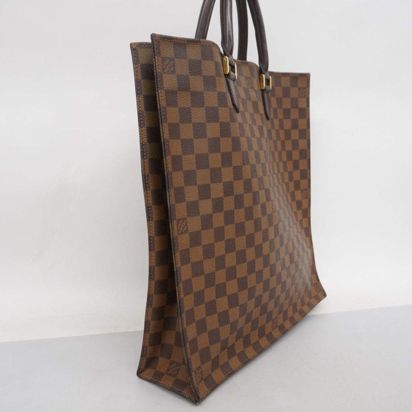 Louis Vuitton Damier Sac Plat Tote Bag N51140 Ebene