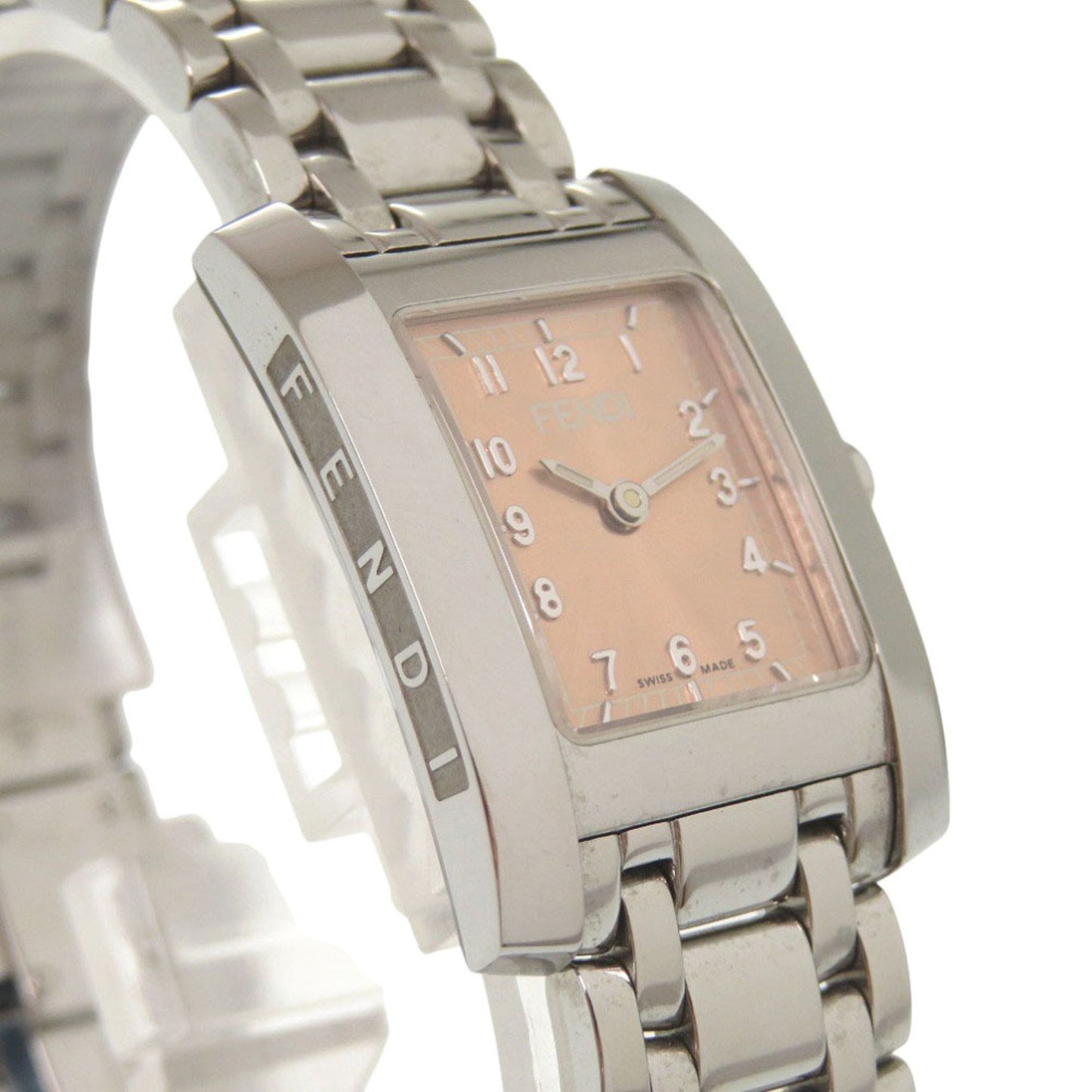Fendi 7000L Classico Stainless Steel Pink Quartz Watch 0558Fendi