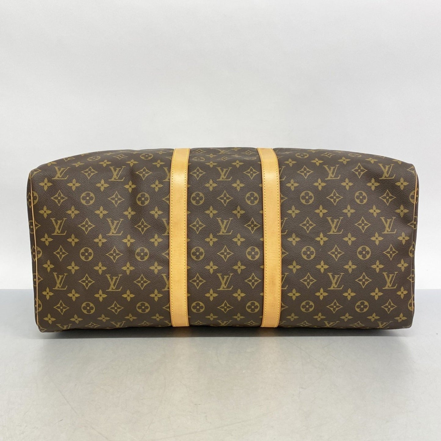 Louis Vuitton Monogram Keepall 55 Boston Bag M41424 Brown
