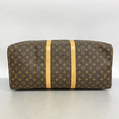 Louis Vuitton Monogram Keepall 55 Boston Bag M41424 Brown