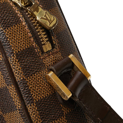 Louis Vuitton Damier Ipanema Pm Crossbody Shoulder Bag N51294 Brown Leather