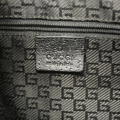 Gucci Bamboo 001 4060 Canvas Handbag Black