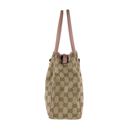 Gucci Gg Canvas Shoulder Bag In Pink And Brown