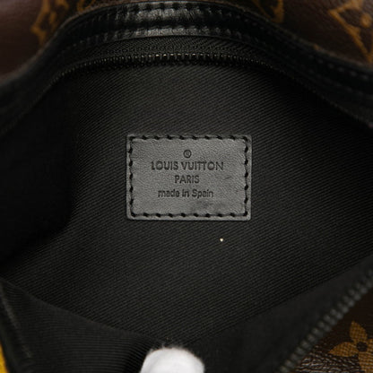 Louis Vuitton Monogram Flat Messenger Chain Shoulder Bag M44641 In Maroon