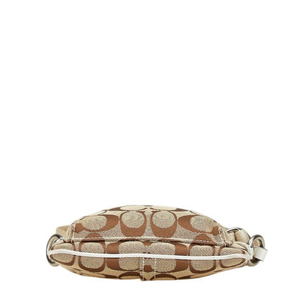 Coach Signature Shoulder Bag In Brown